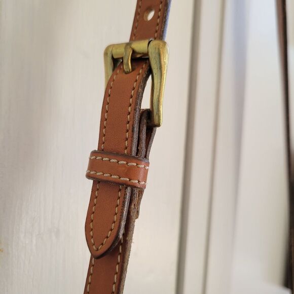 VINTAGE DOONEY & BOURKE Honey Camel Brown Leather Shoulder Bag - Picture 2 of 11